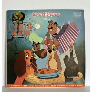 Spanish- 1971 Disney LP Record La Dama Y El Vagabundo Lady And The Tramp Rare